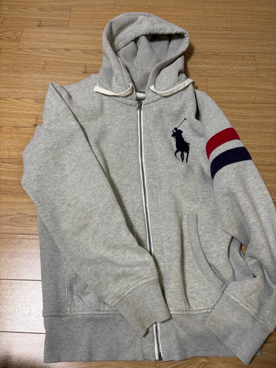 폴로 빅포니 완장 스웻 후드집업  상품이미지2