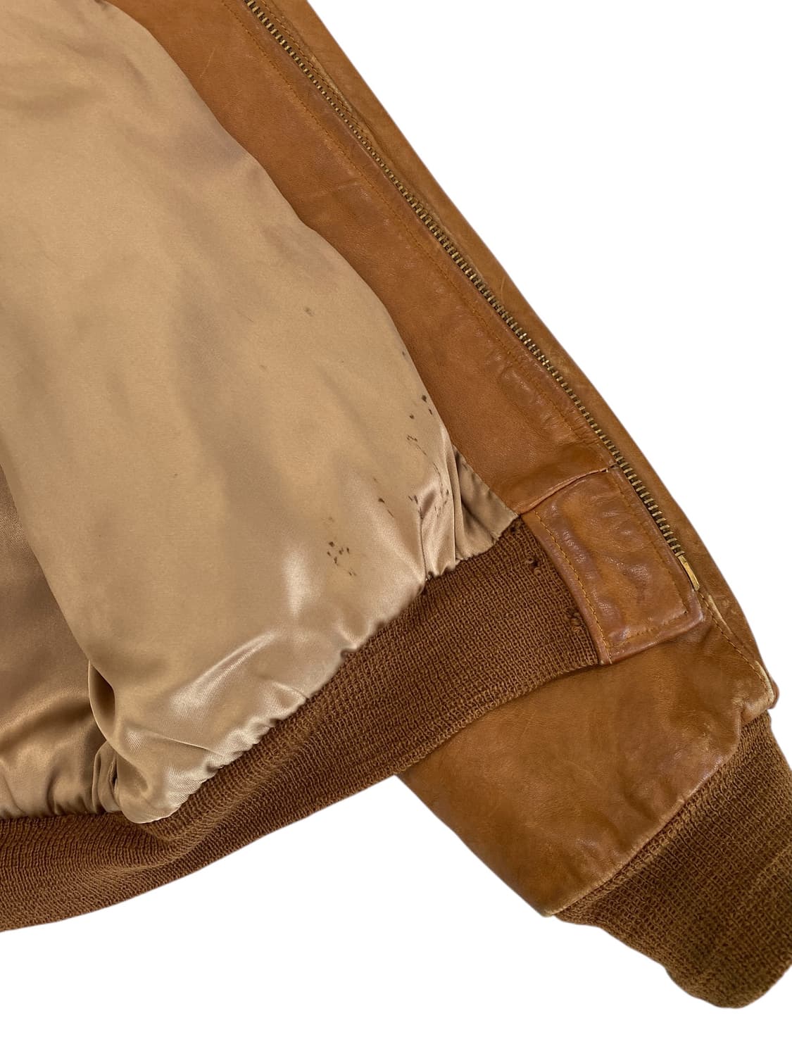 80‘s 골든베어 레더 헤링턴 자켓 상품이미지8