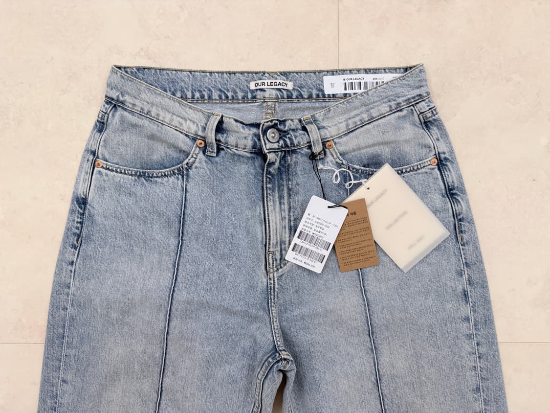 [32] 아워레가시 포멀컷 엔틱 크리즈 워시 데님 상품이미지4