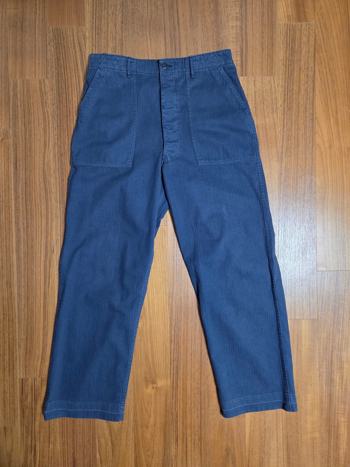 오어슬로우 orslow 헤링본 썸머 퍼티그 팬츠 01510302 네이비 상품이미지1