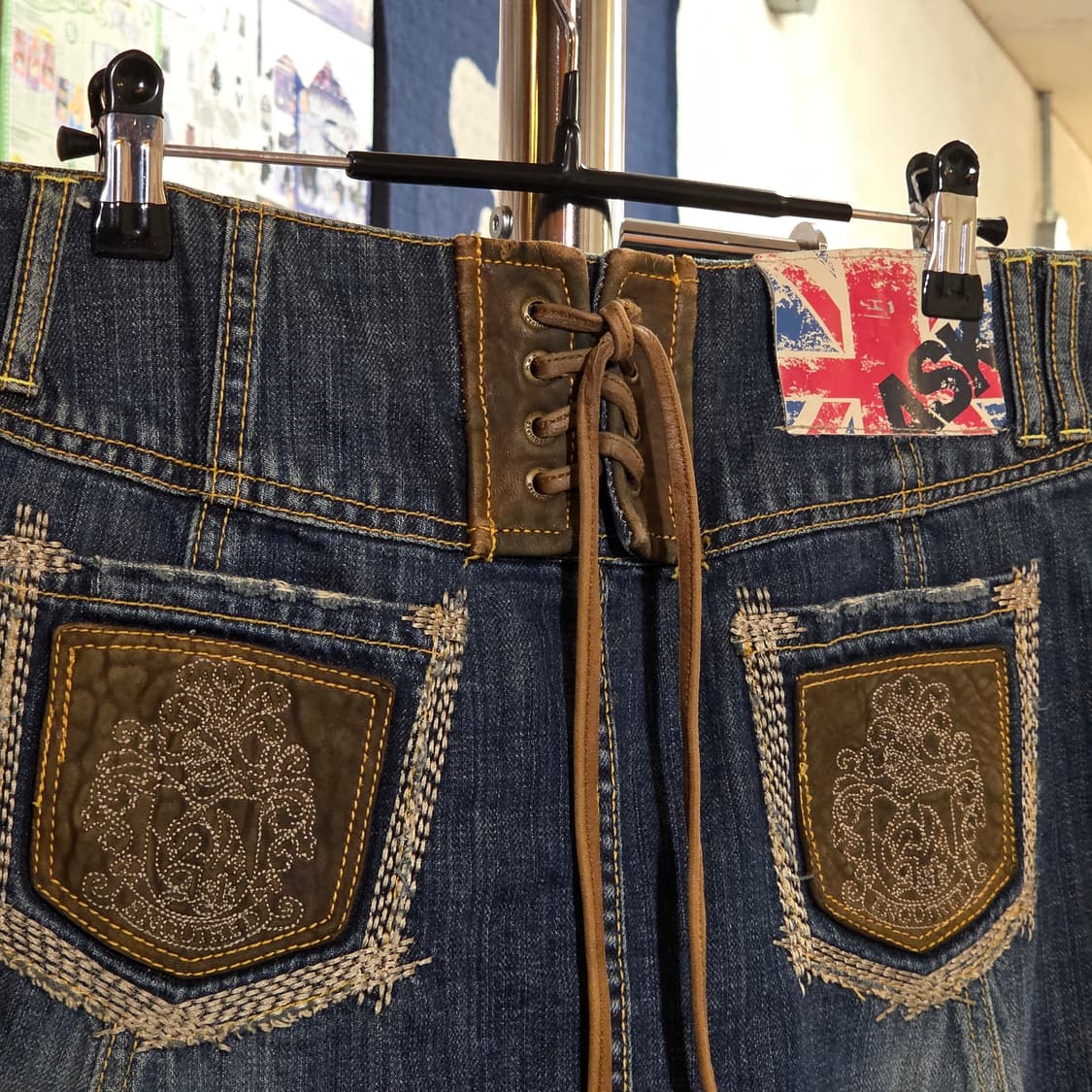 에스크 코르셋 포인트 그런지 스커트 상품이미지3