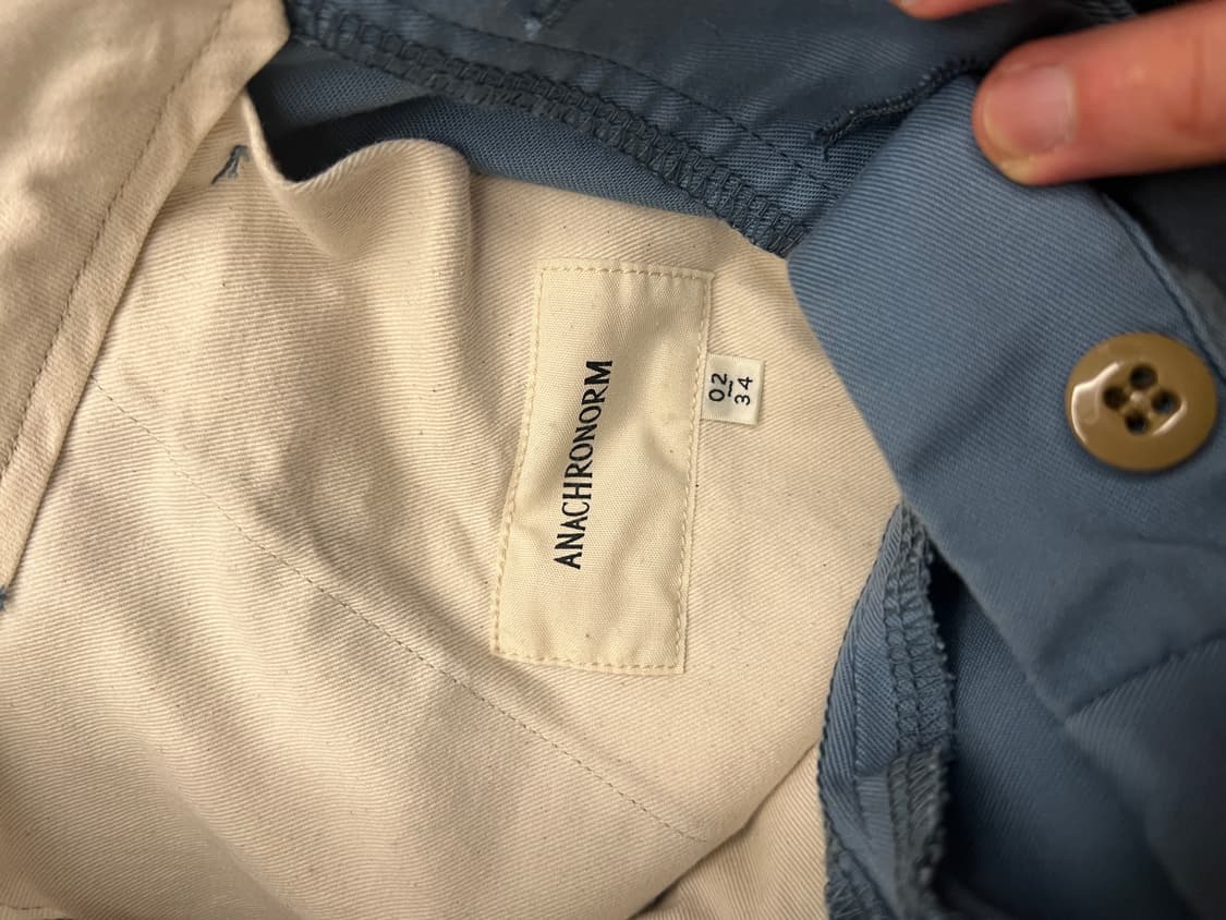 아나크로놈 노턱 와이드 치노 팬츠 NO TUCK WIDE CHINO 상품이미지4