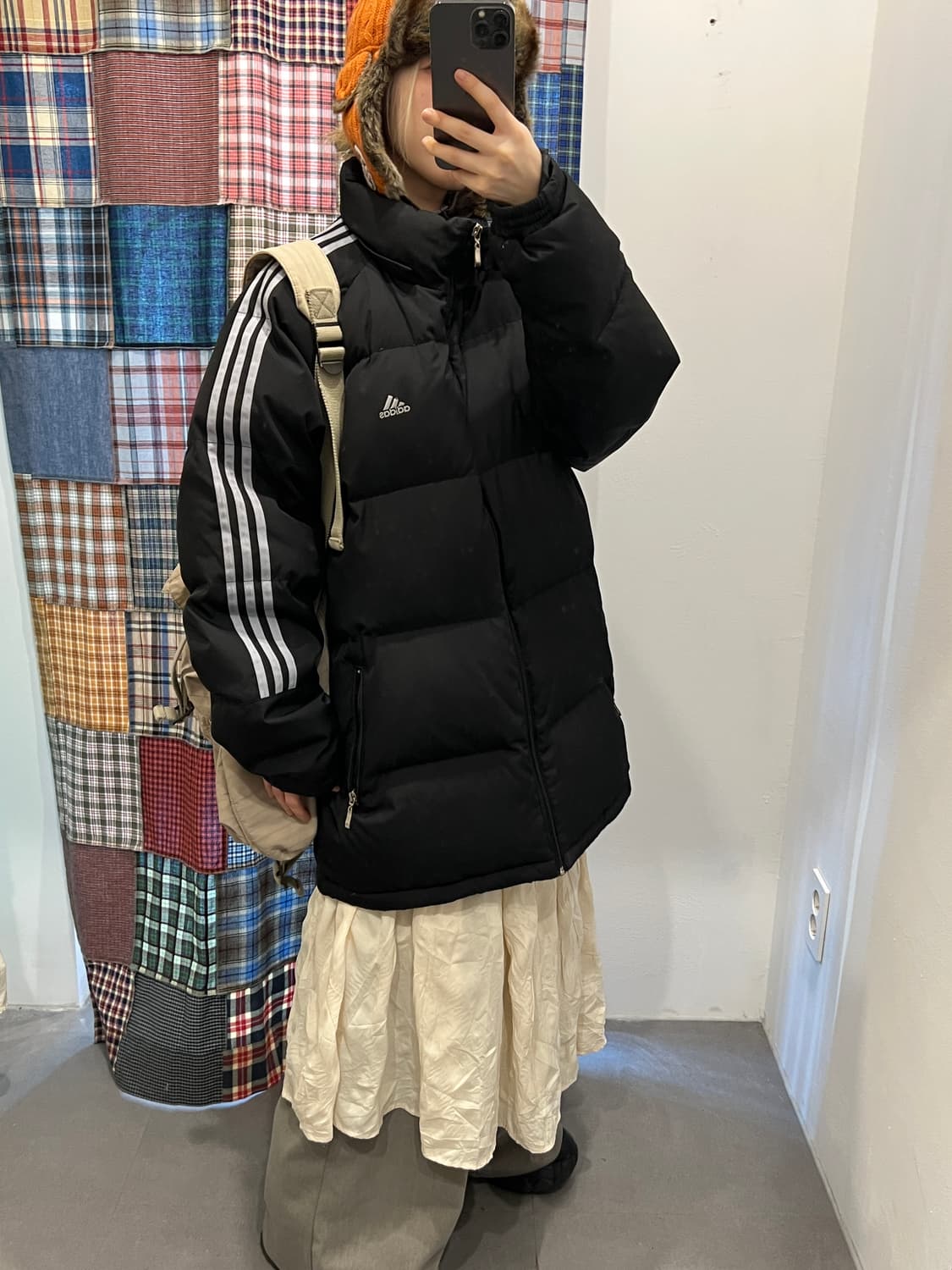 베이지 프릴 롱 치마 상품이미지5