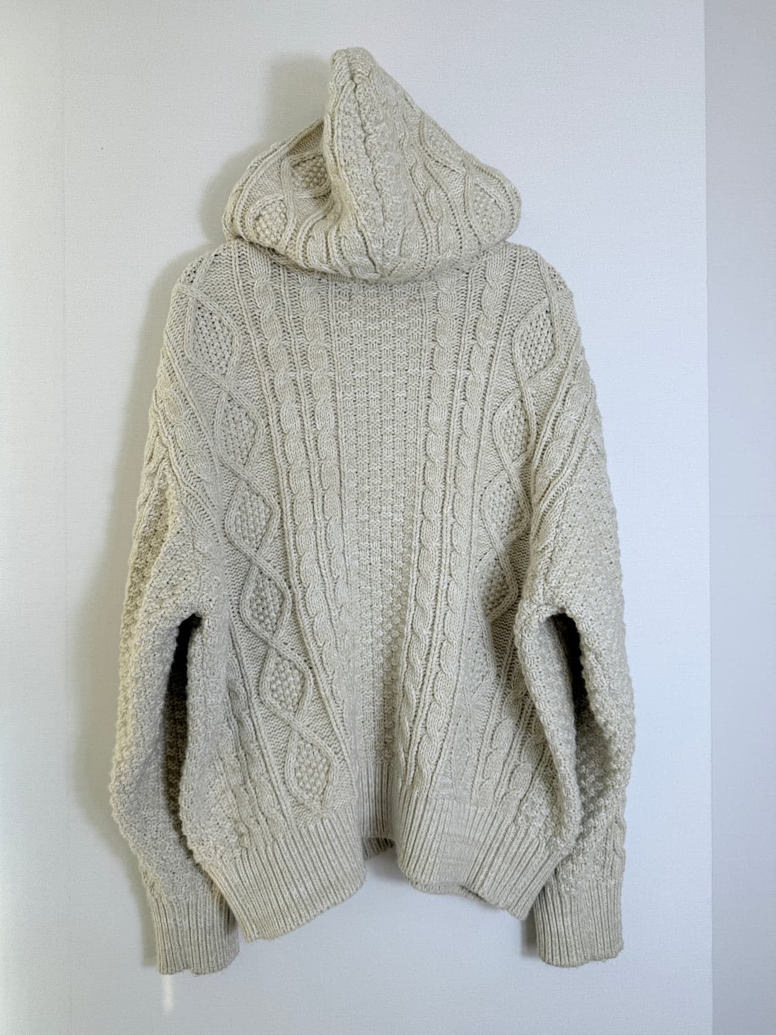 트릴리온 워셔블 니트 후드집업 상품이미지2