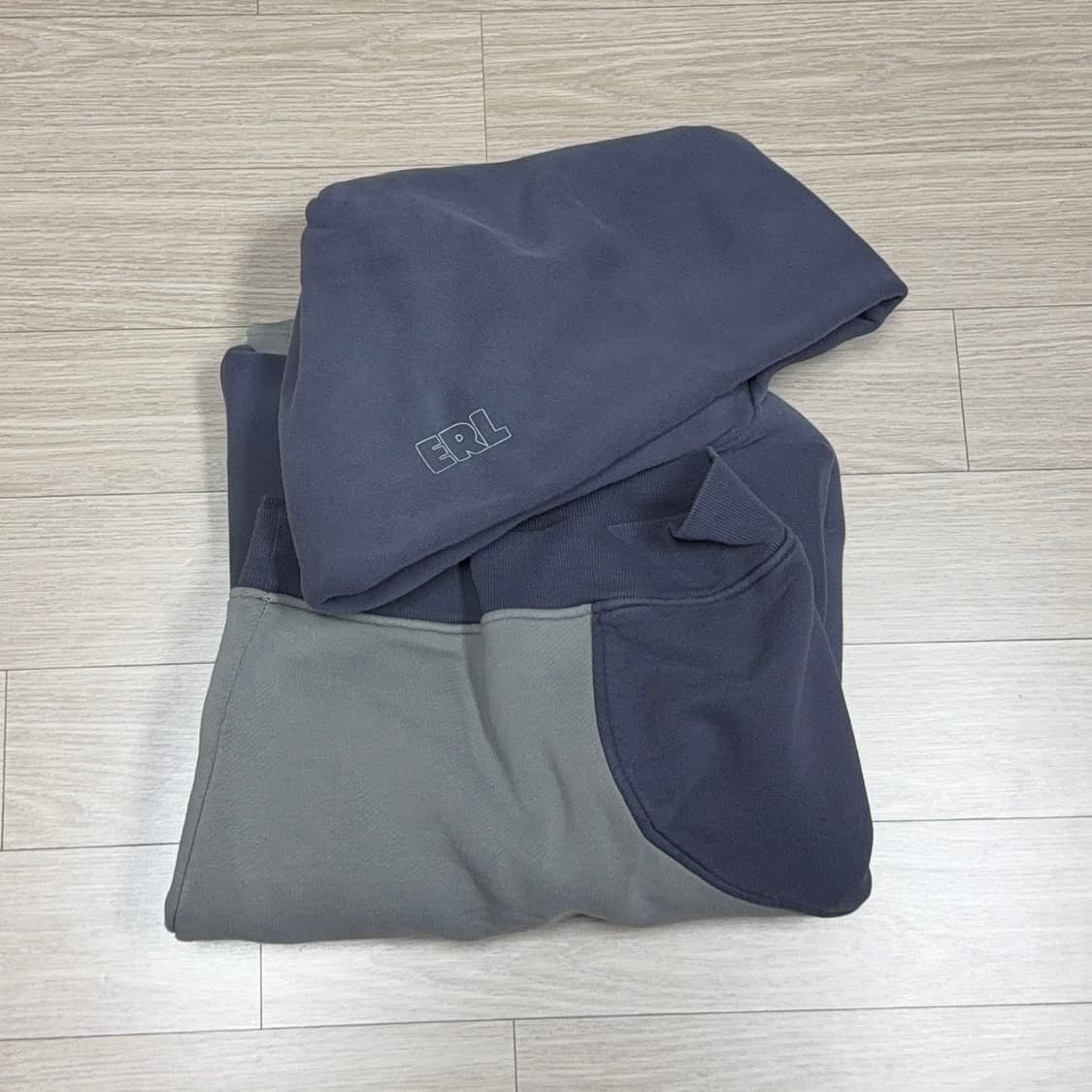 [L] ERL 웨이브 후디 니트 상품이미지3