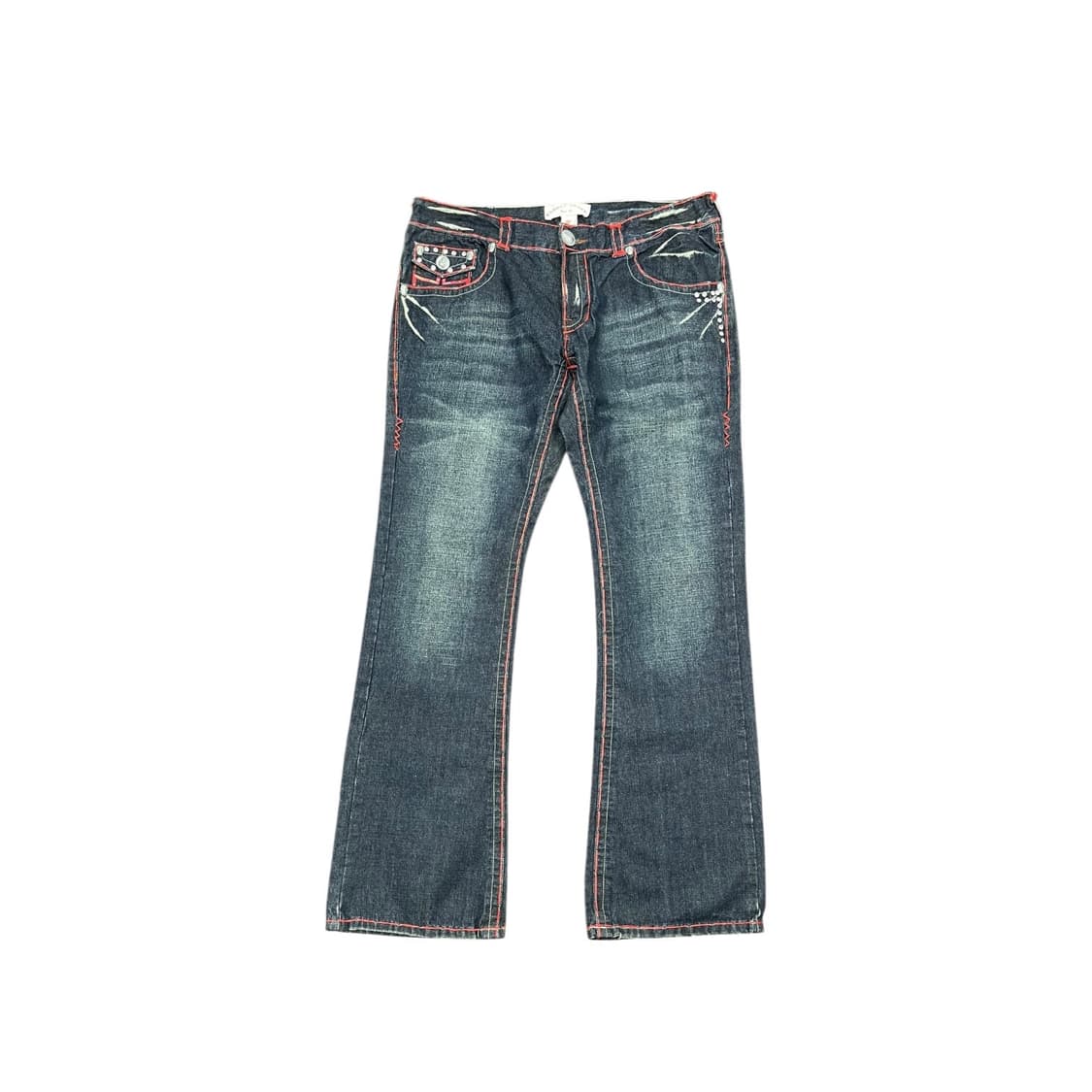 라구나비치 laguna beach 빅스티치 큐빅 부츠컷 데님팬츠 상품이미지2