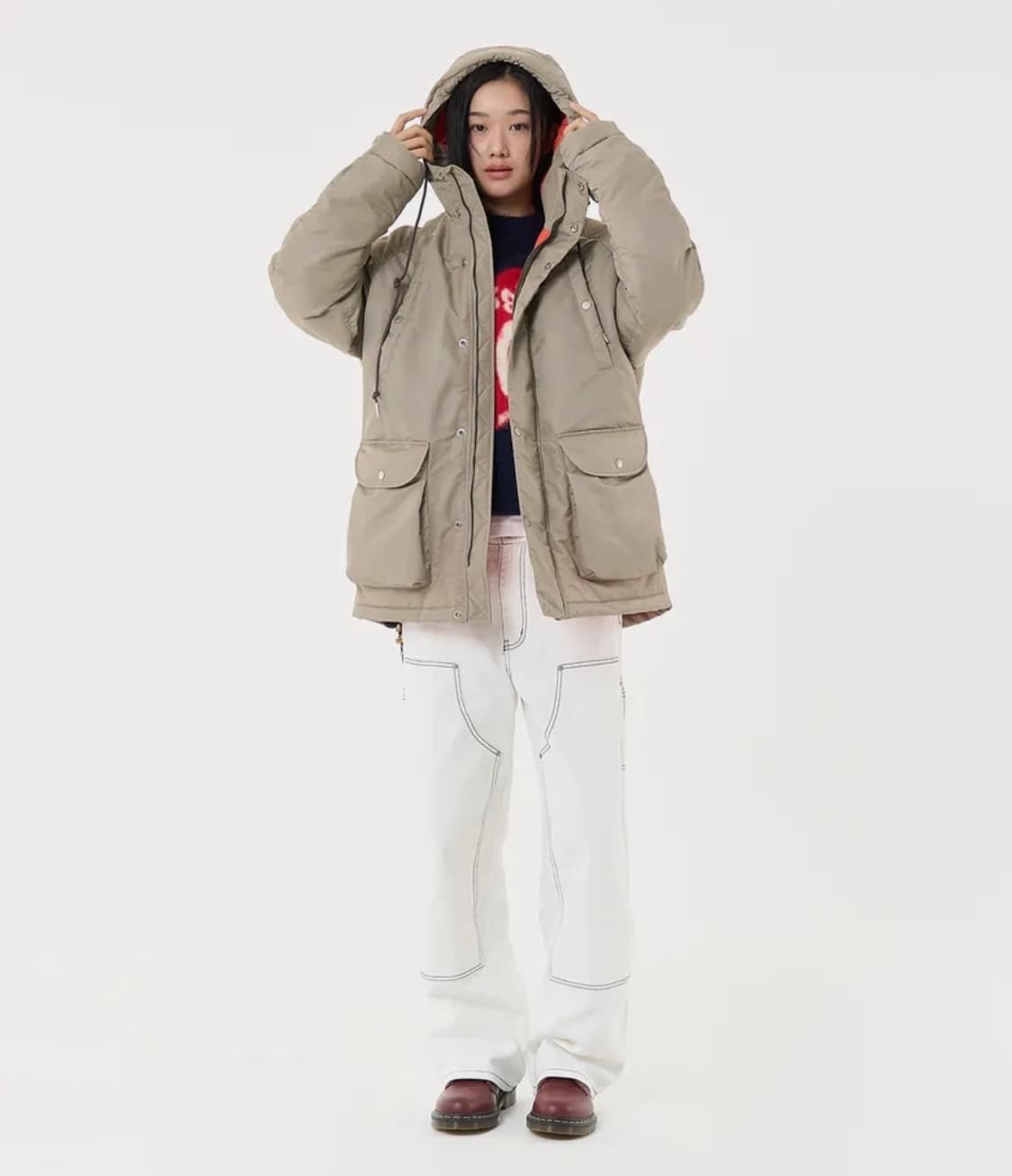 에이카화이트 N3B HOODED MILITARY PARKA-LIGHT G 상품이미지3