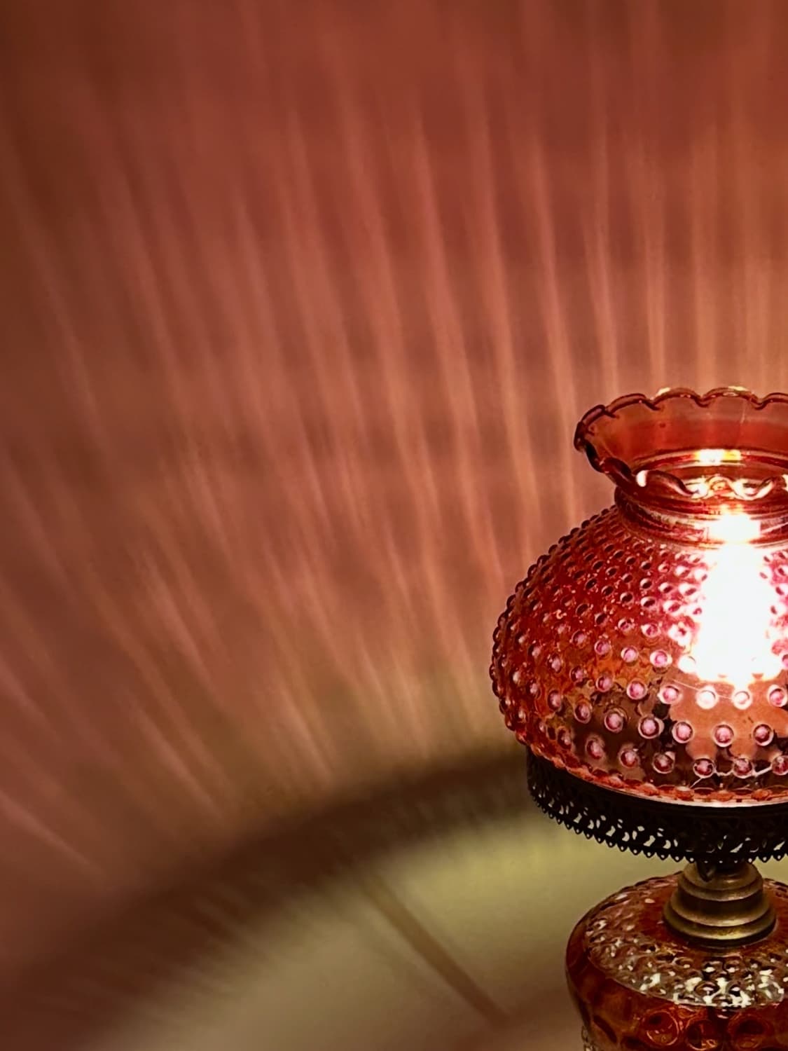 Fenton vintage hobnail glass lamp 상품이미지7