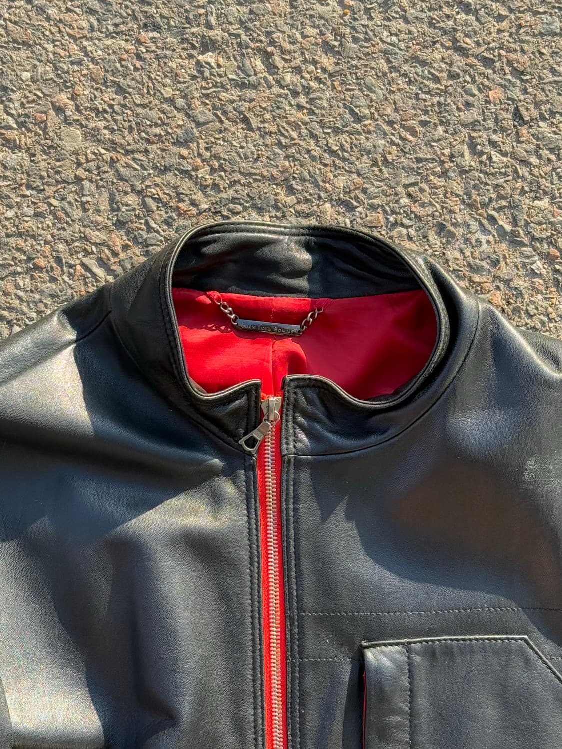 00s BPH 양가죽 싱글레더 가죽자켓 상품이미지5