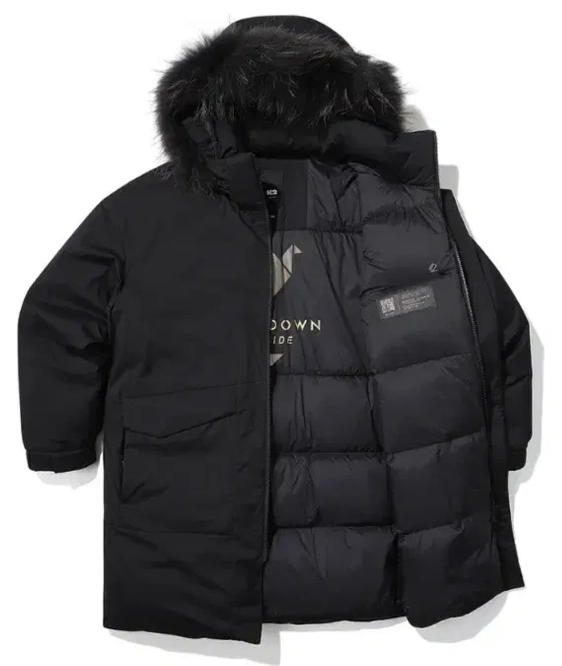 (새제품)K2 씬에어 바이브업 롱패딩 남성 블랙100,105,110 상품이미지3