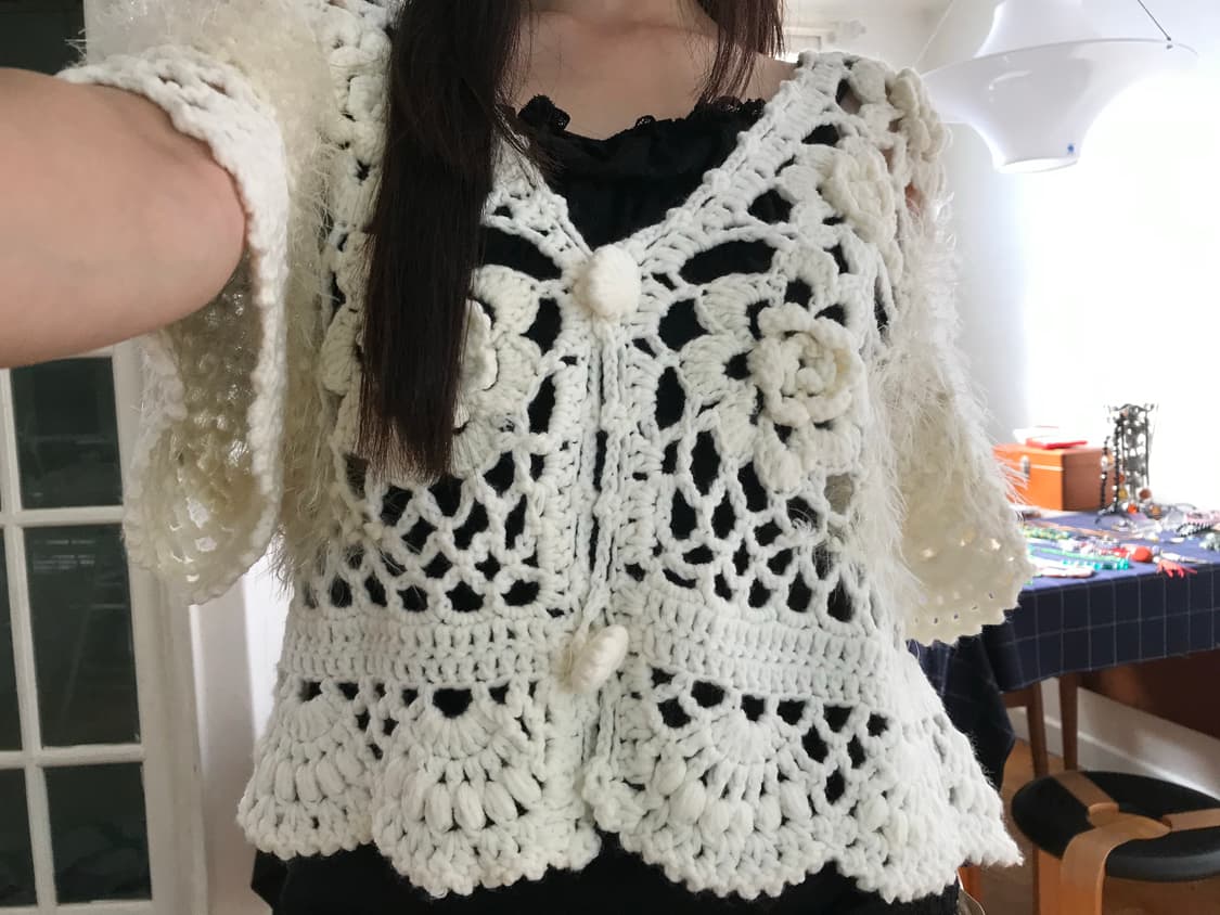 vintage crochet cardigan 상품이미지4