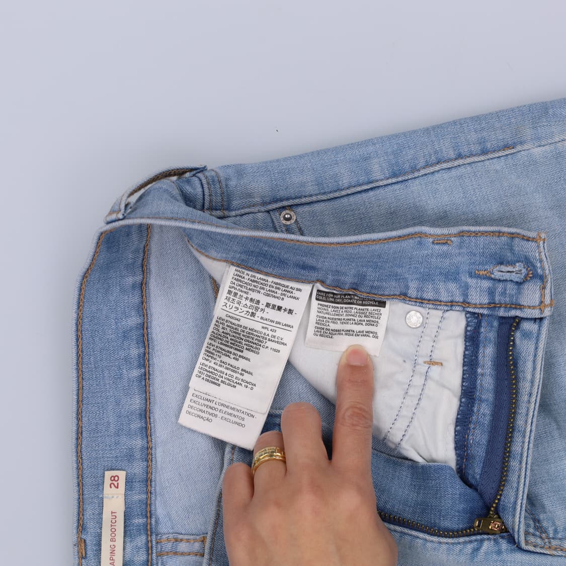 28 리바이스 여성 부츠컷 데님 0303H1 상품이미지5