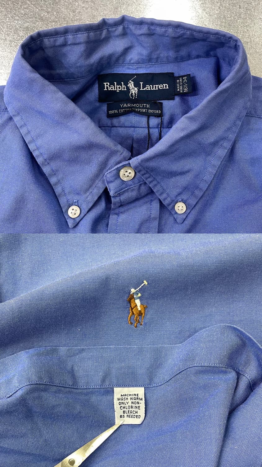 (16 1/2) POLO 폴로 랄프로렌 솔리드 셔츠 야머스핏 상품이미지9