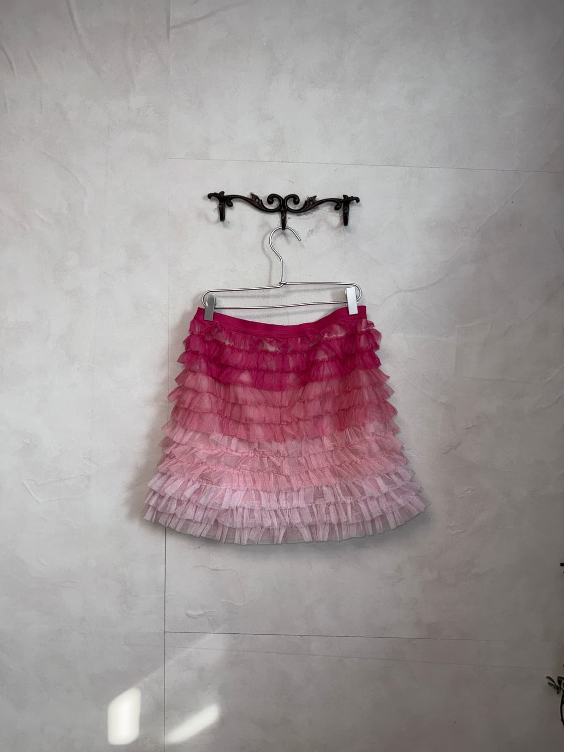 Pink gradient ruffle tutu skirt 상품이미지3