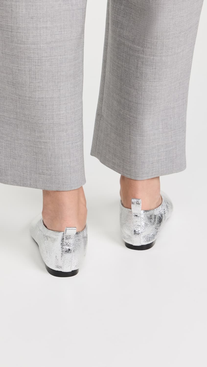 사이먼 밀러 실버 메탈릭 발레리나 플랫 상품이미지3