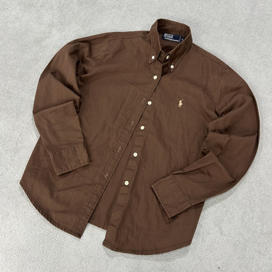 폴로 랄프로렌 브라운 긴팔 셔츠 s 상품이미지1