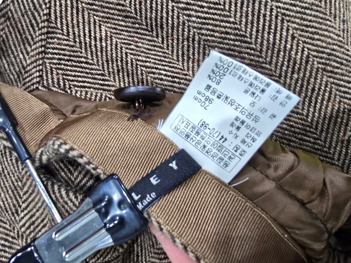 SISLEY HANDMADE 헤링본 브라운 미니스커트 상품이미지10