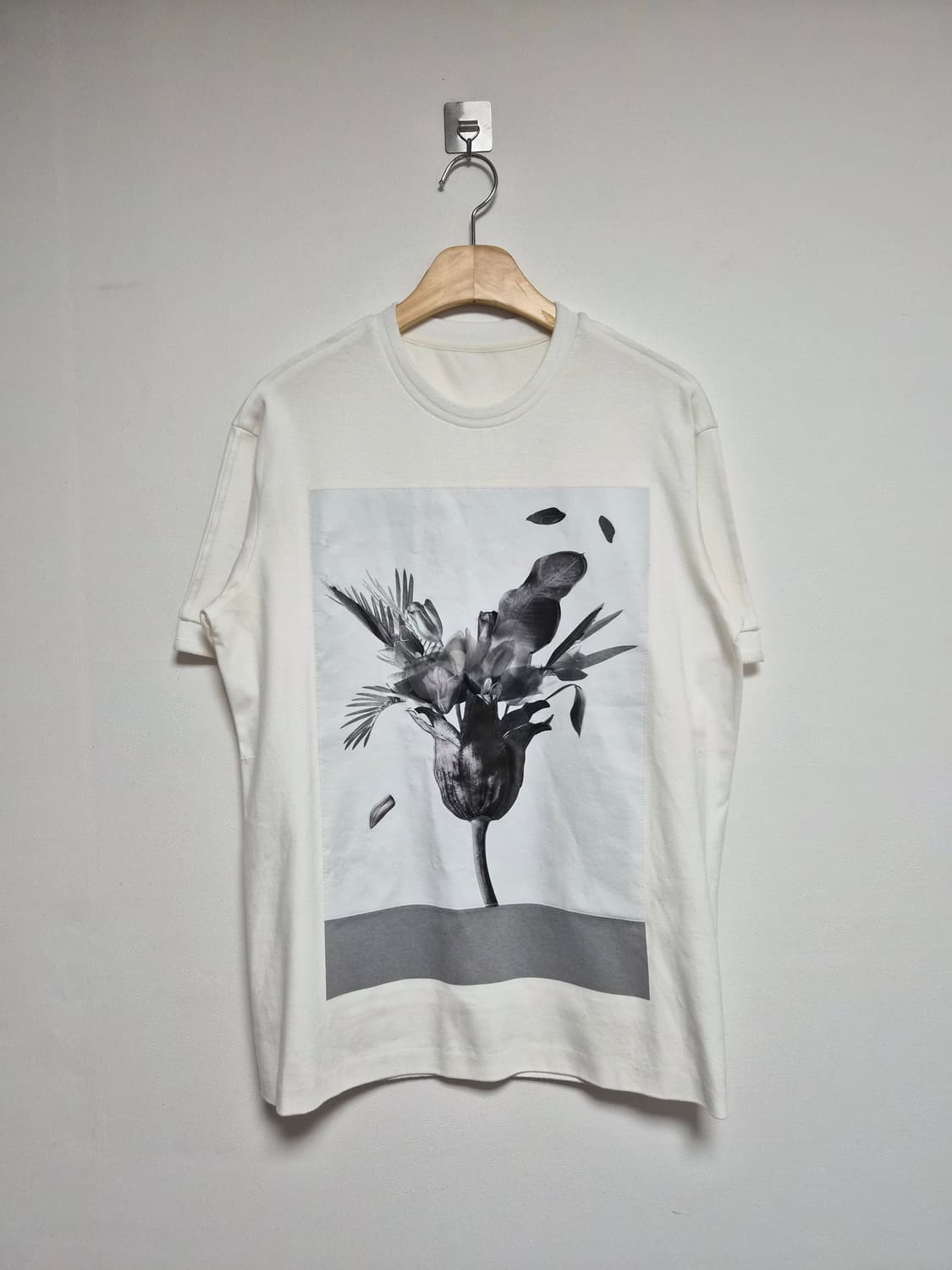 시스템system 빅 프린팅 절개 반팔 티셔츠 95 - T136 상품이미지1