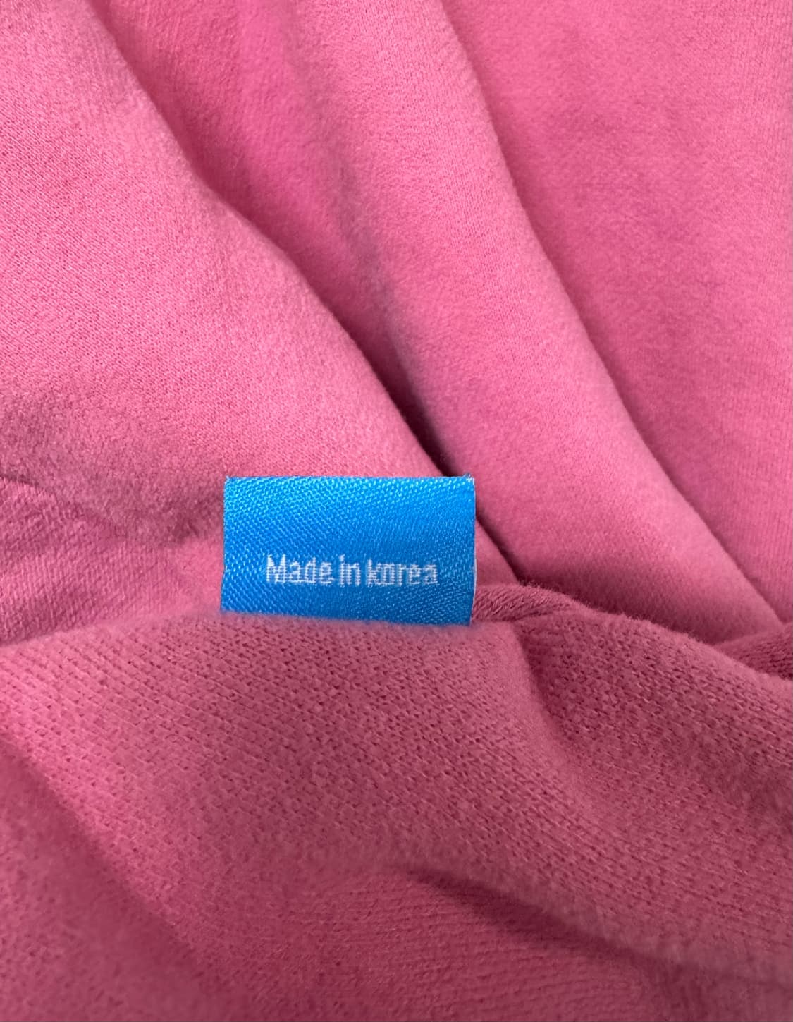 fortune apparel 핑크 기모 맨투맨 상품이미지8