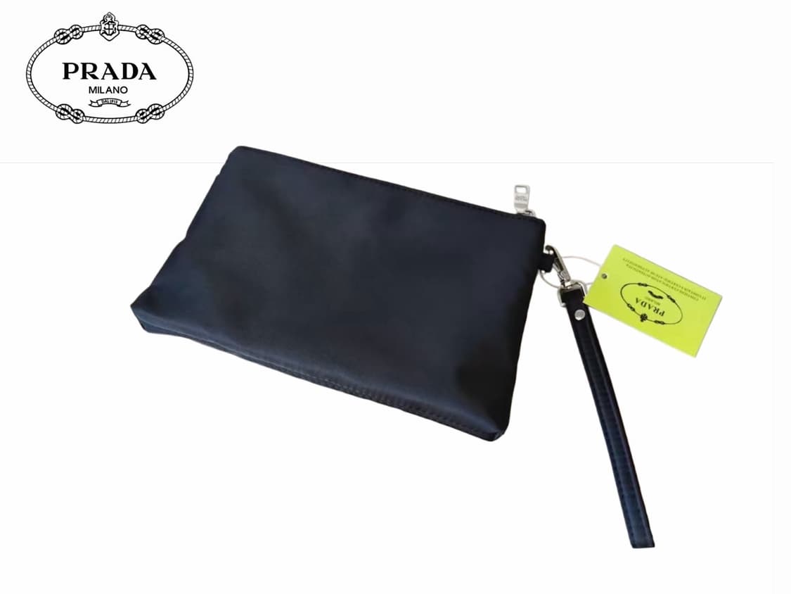 프라다뷰티 핸들 파우치 클러치 블랙 상품이미지5