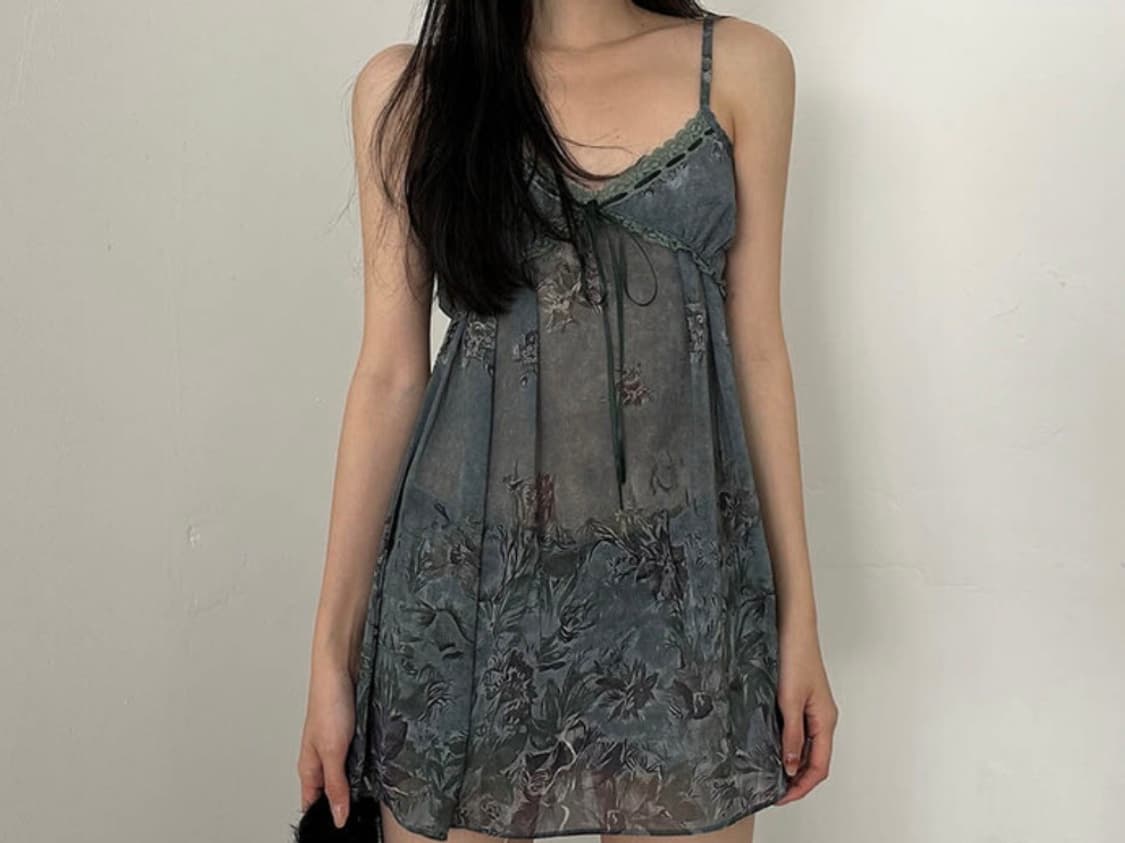 사토미라디오 floral chiffon slip 상품이미지4