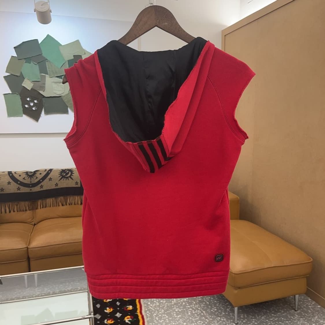 아디다스 빈티지 레트로 브이넥 후드 조끼 베스트 95 C08238 상품이미지4