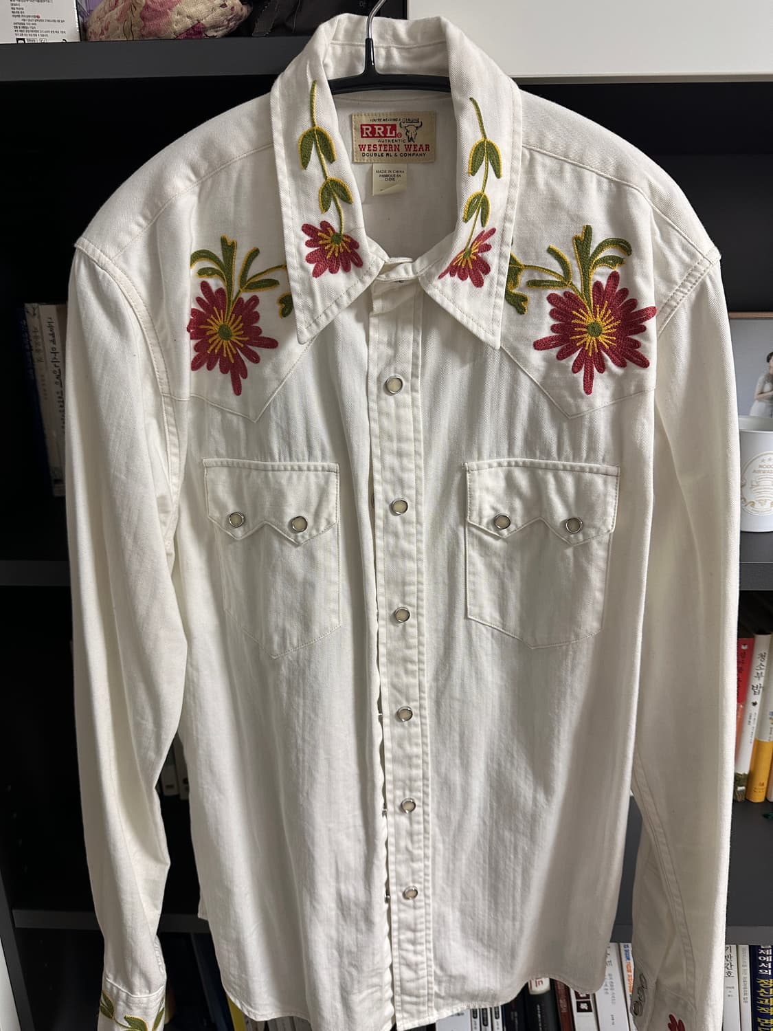RRL 꽃자수 웨스턴 셔츠 M 상품이미지1