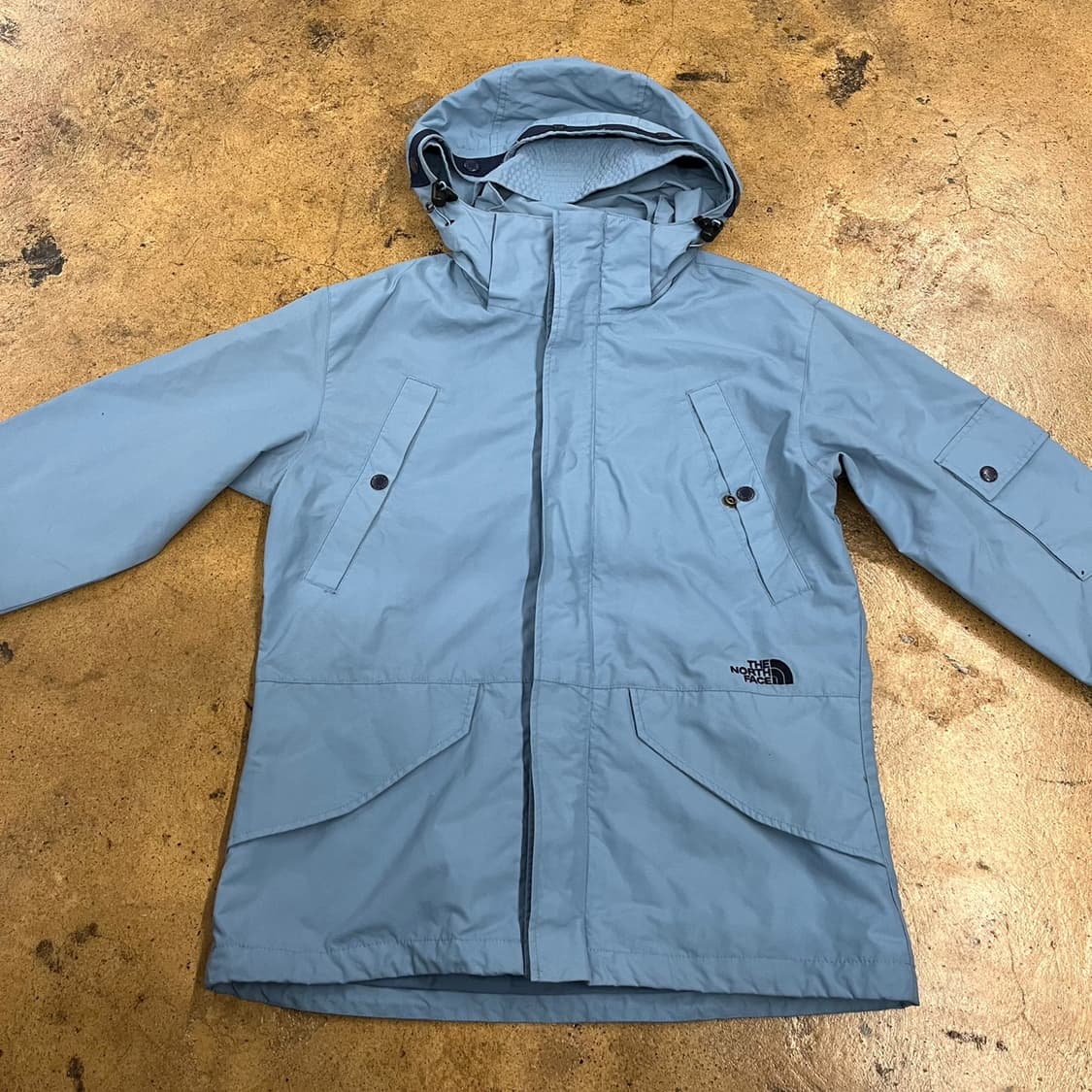 [정품/90] 노스페이스 후드 바람막이 자켓 하늘색 b14 상품이미지3