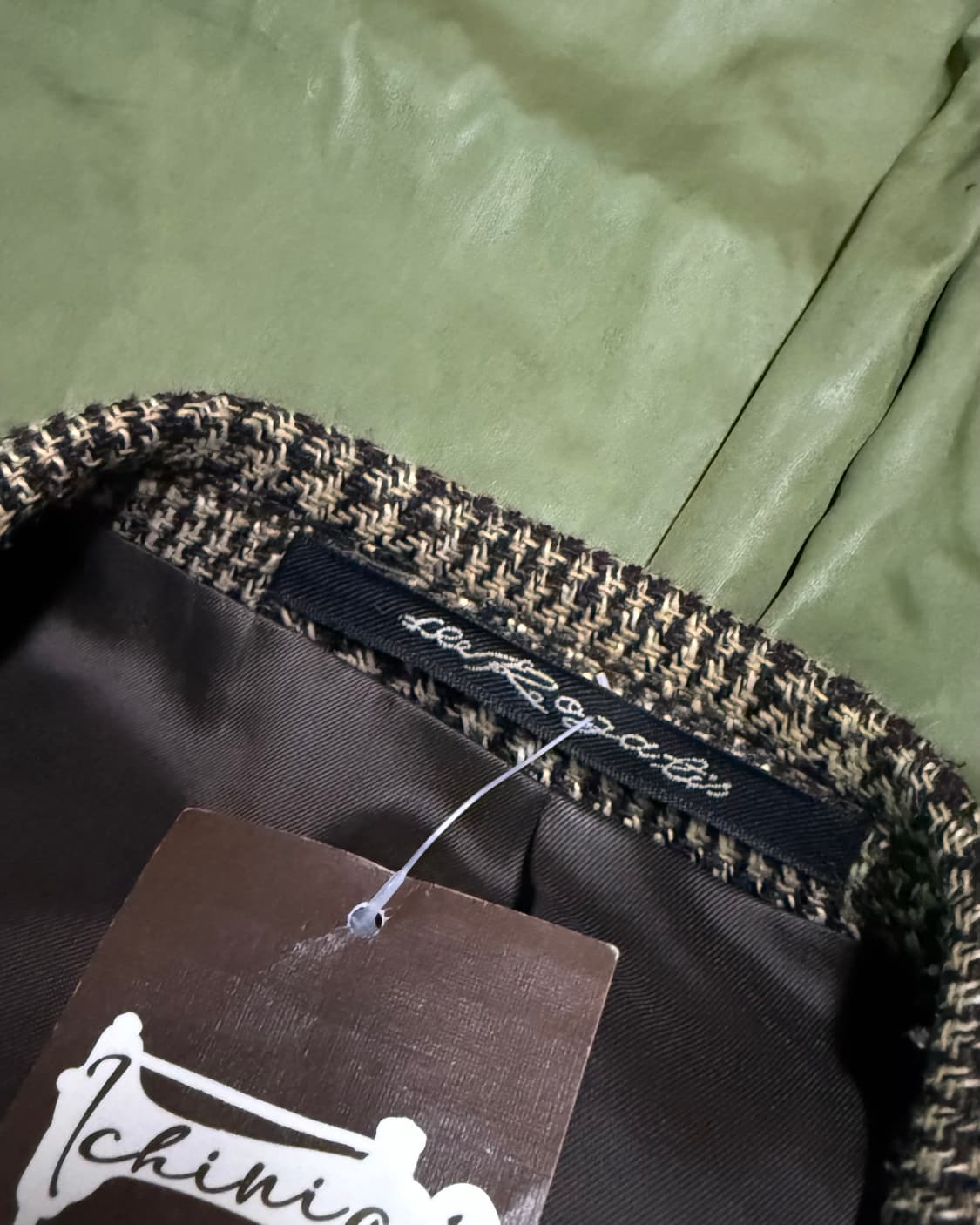 90‘s 빈티지 글렌체크 트위드 자켓 100-103 상품이미지3