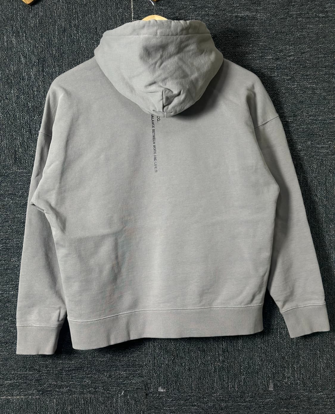 라이프워크 회색 후드티 XS 상품이미지2