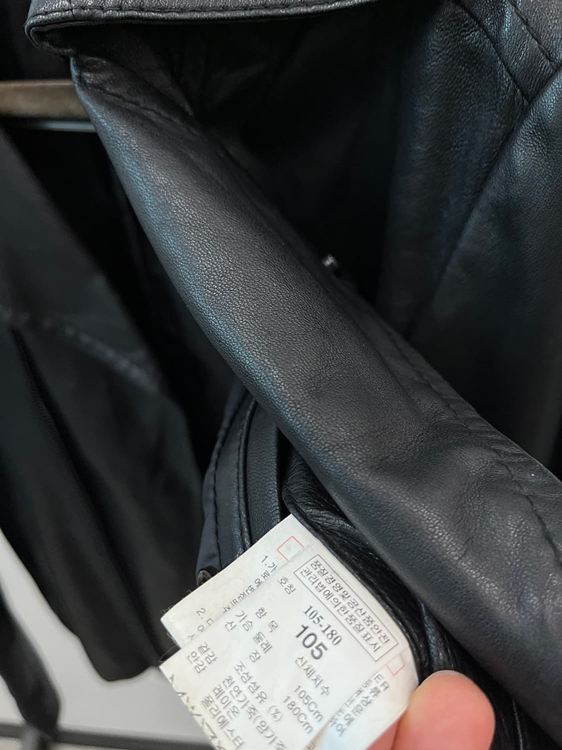 100) 타임 양가죽 라이더자켓  상품이미지5