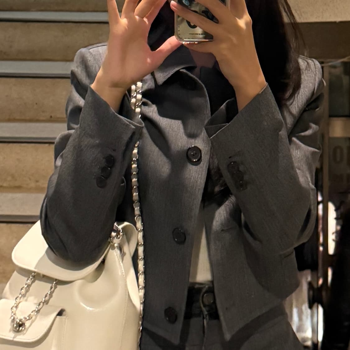 준지 여성 셋업 투피스 자켓 슬릿 스커트 상품이미지2