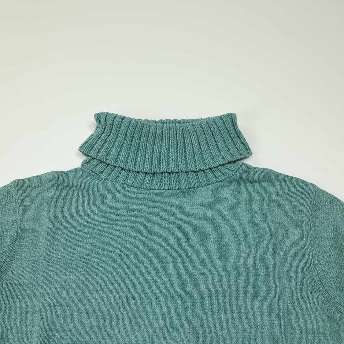 CL352 XL 엘엘빈 00s 터틀넥 민트그린 니트 스웨터 상품이미지2