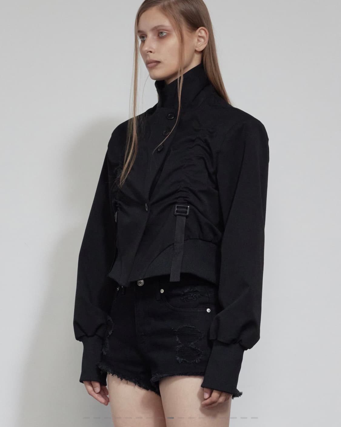 보헤미안서울 SHIRRING TAPE CROP BLAZER 블레이저 상품이미지2
