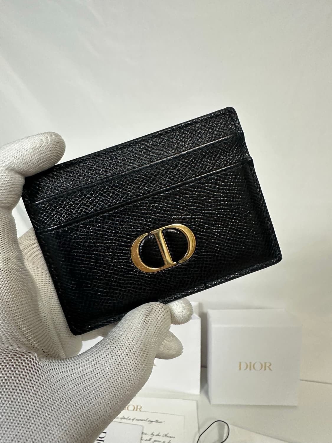디올 몽테인 5슬롯 카드지갑 블랙 (OS) 상품이미지2