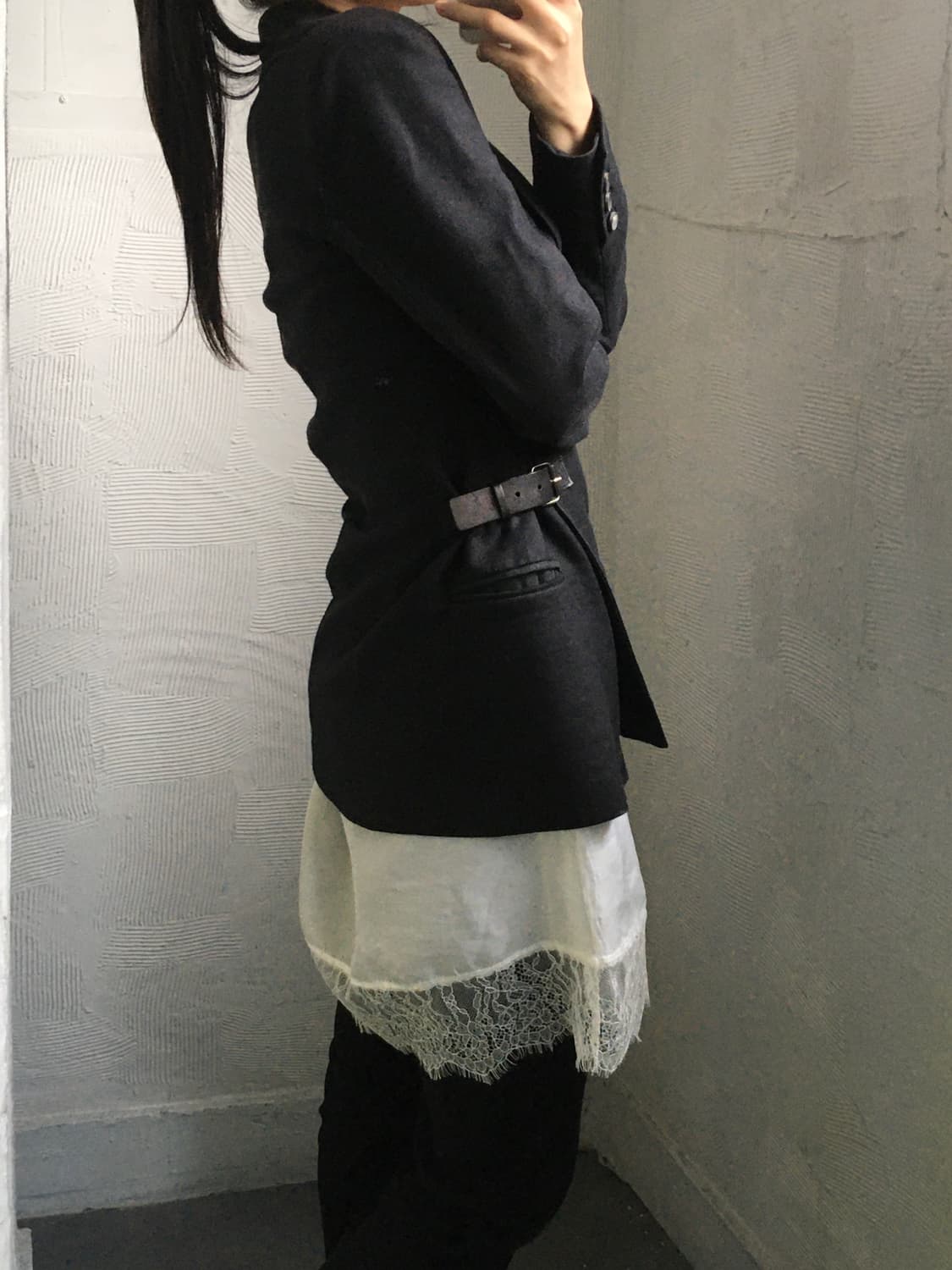 Helmut Lang 헬무트랭 블랙 버클 블레이저 상품이미지3