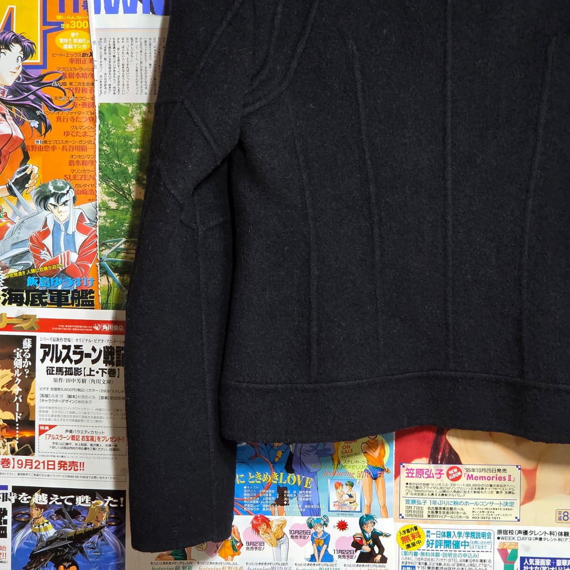 빈티지 블랙 버튼 울 자켓 상품이미지6