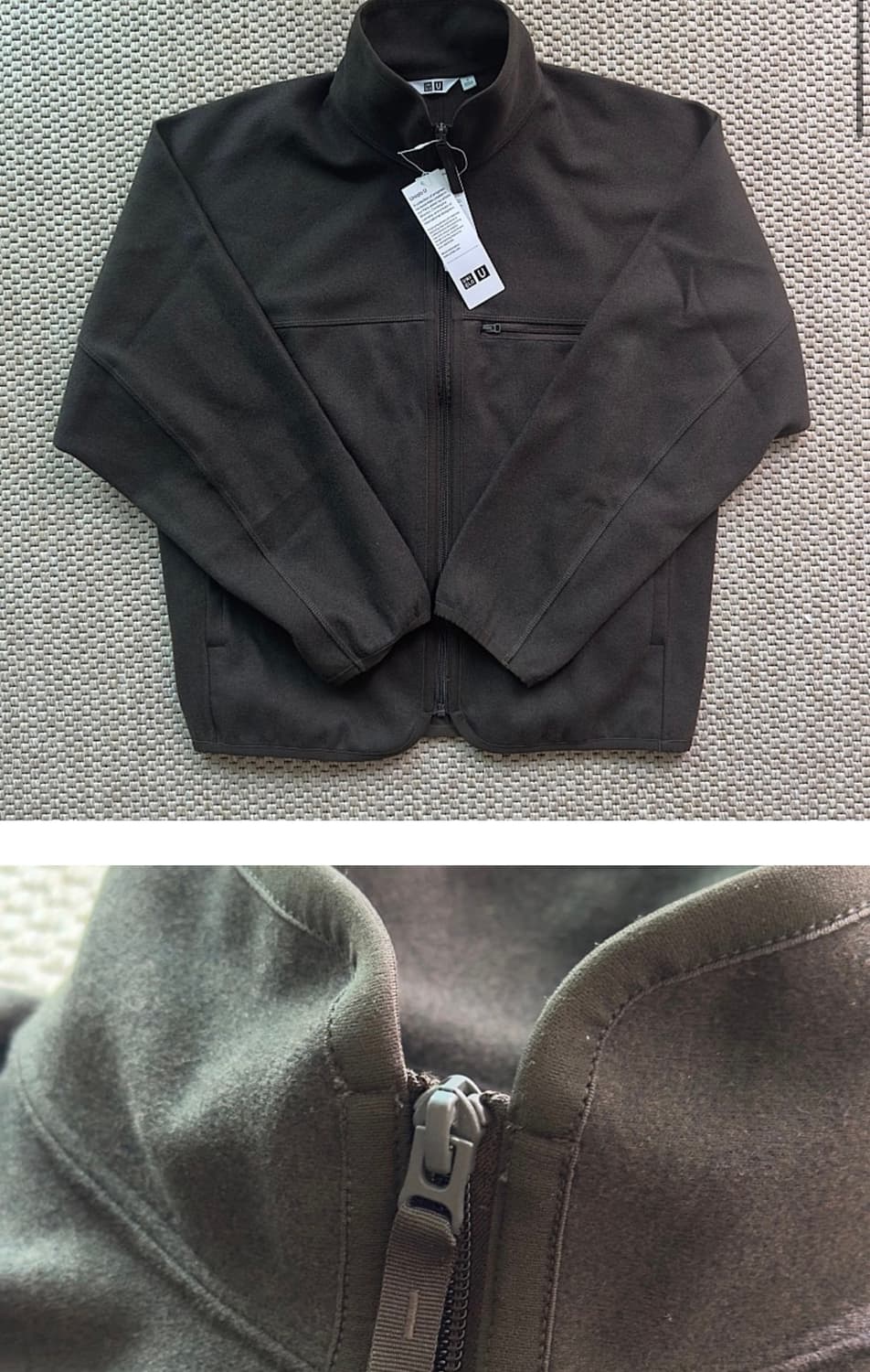 유니클로 르메르 브러시드 집업저지 상품이미지1