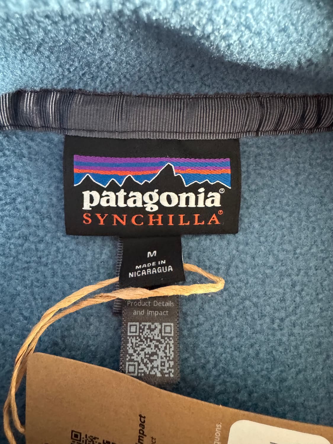 [M] 파타고니아 신칠라 스틸블루 미착용 신품 상품이미지3