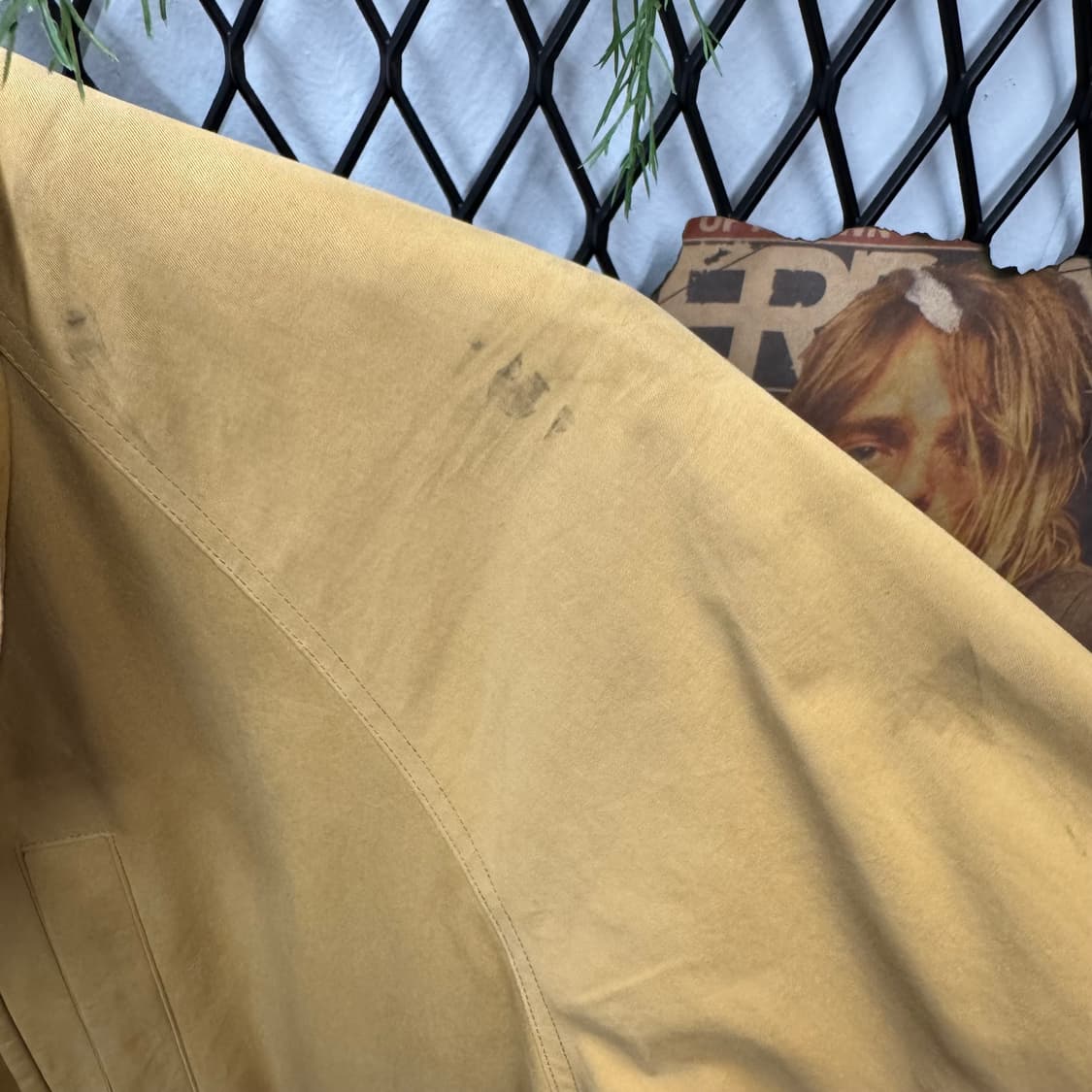 90s 버버리 코치자켓 집업 노바체크 패턴 내피 포인트 옐로우 상품이미지8