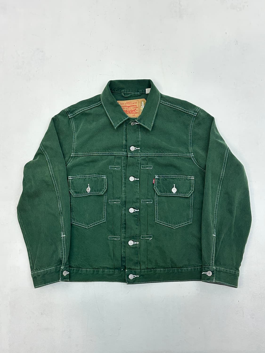 데님티어스 X 리바이스ADG 타입 2 그린 자켓 상품이미지1