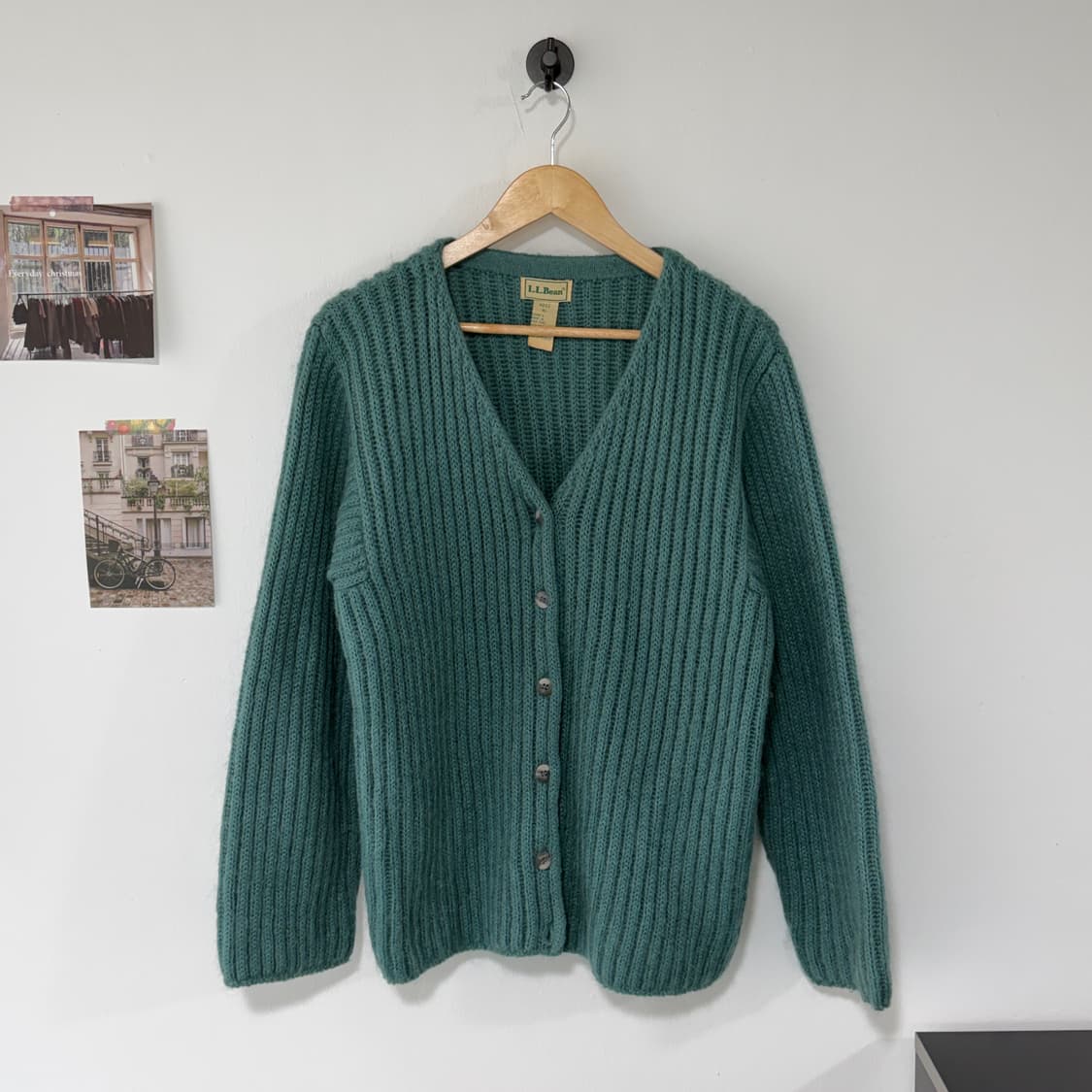 [XL] 80s L.L.Bean 엘엘빈 모헤어 가디건 상품이미지3