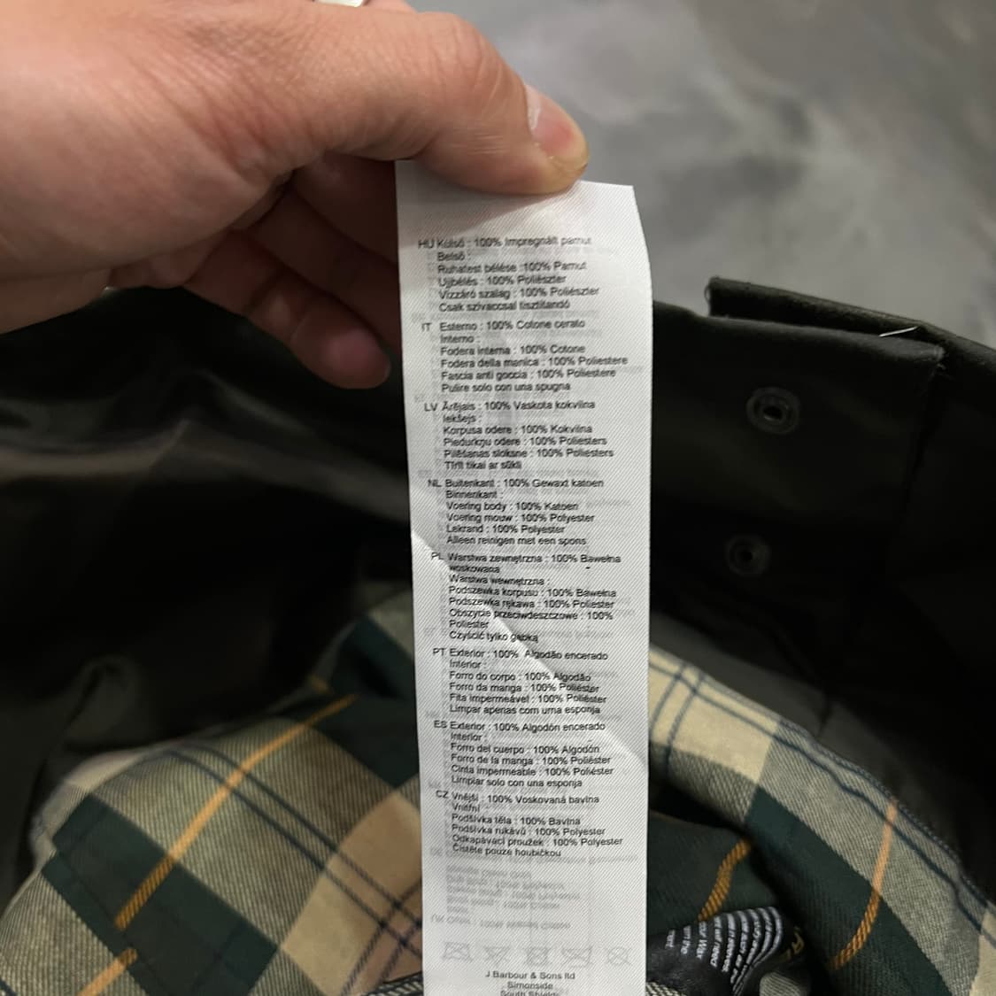  바버 데드스탁 사파리 자켓 y14486 상품이미지9