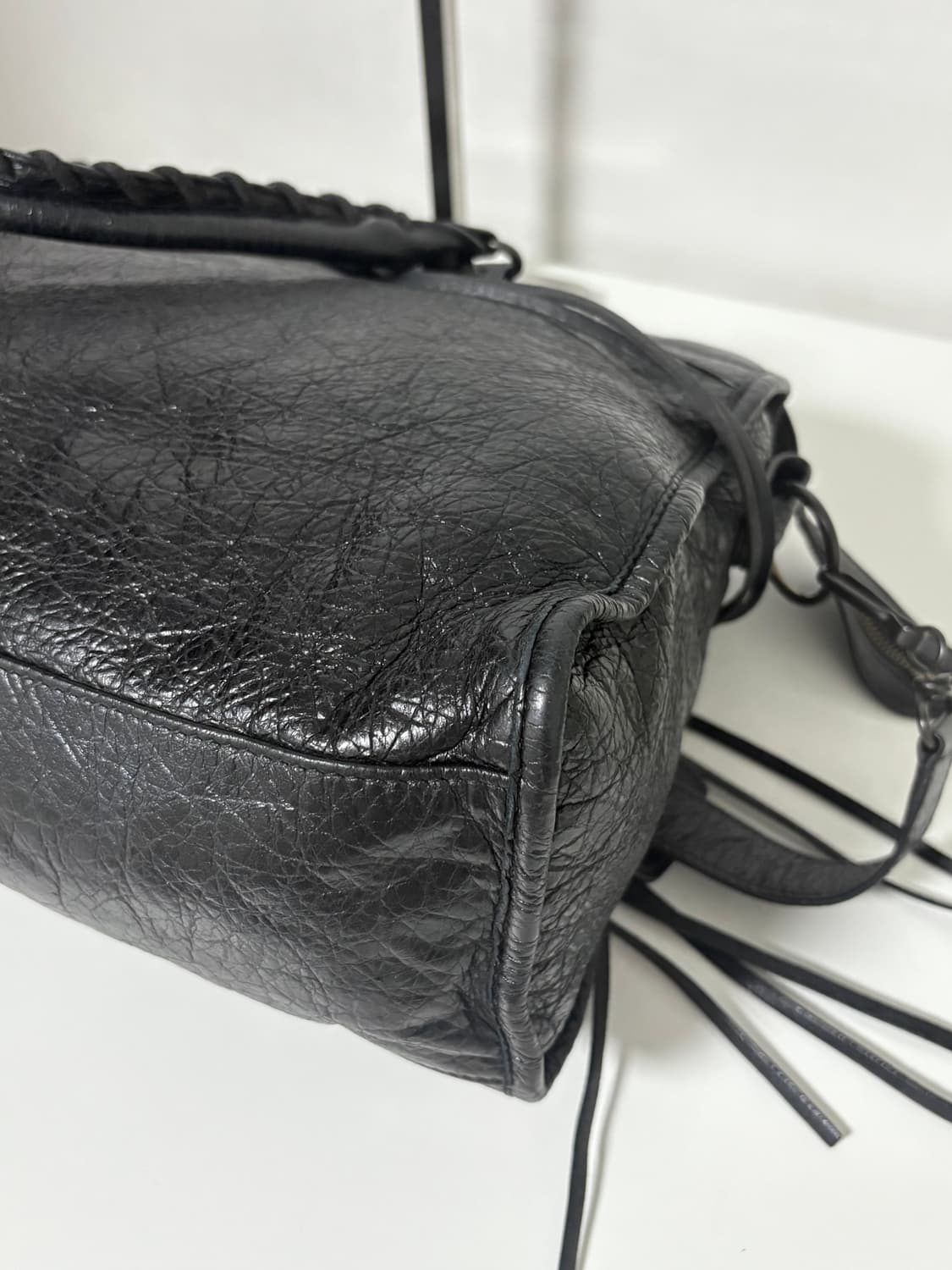 발렌시아가 시티 모터백 블랙 상품이미지9