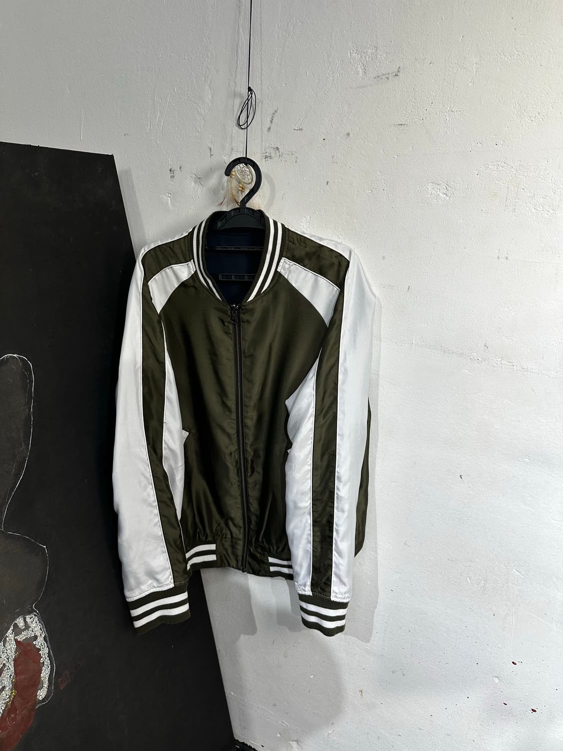 Jpn 일본빈티지 오리엔탈 카키 네이비 양면 스카잔 자켓 상품이미지7