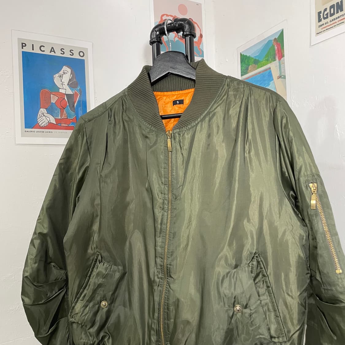 딥카키 항공점퍼 ma-1 상품이미지4