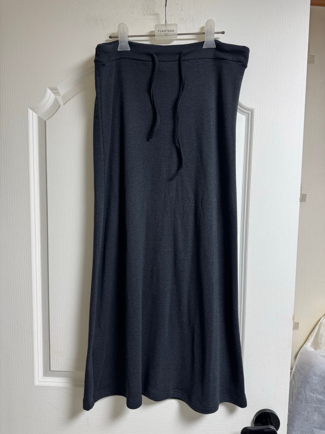 프렌치오브 르넷 로우라이즈 롱 스커트 기모 차콜 새상품 상품이미지4