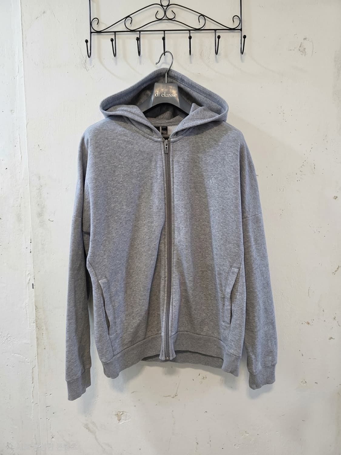 아디다스 회색  후드집업 L 상품이미지1