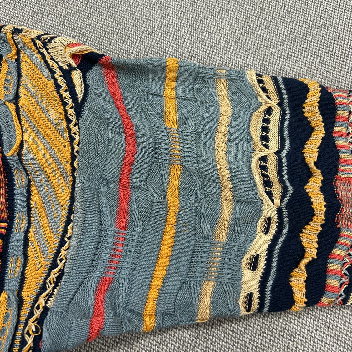 호주 빈티지 케이블 니트 가디건(L) 상품이미지3