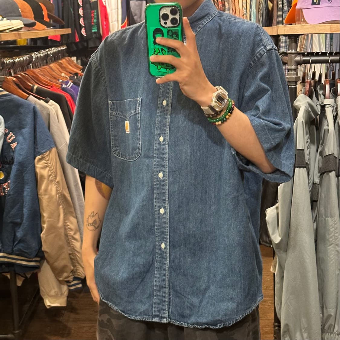 [HI] 칼하트 반팔 데님셔츠 상품이미지3